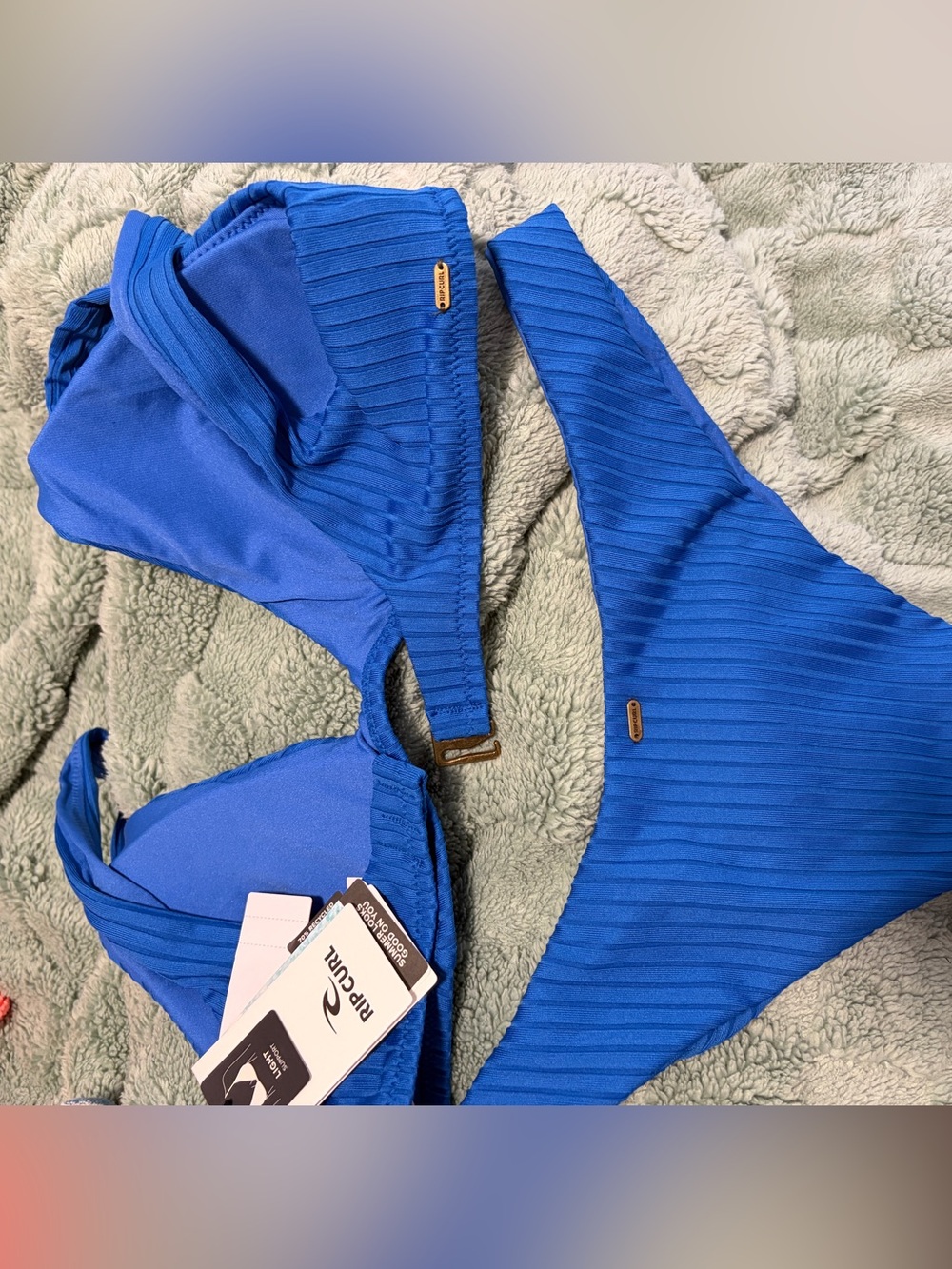 Rip curl ribbed bikini large BNWT